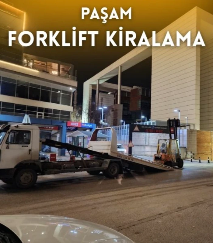 Mamak kiralık forklift hizmeti veren Paşam Forklift Kiralama sahada çalışma